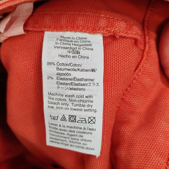 Madewell Camp Shorts Elasticized Waist Orange Size 26 AJ524 3” Inseam - Picture 8 of 11